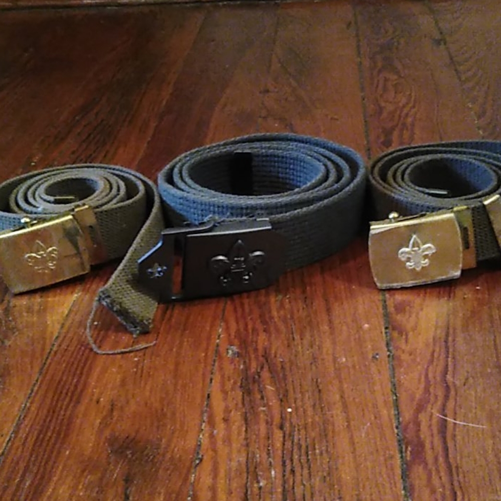 3 Boy Scout belts
